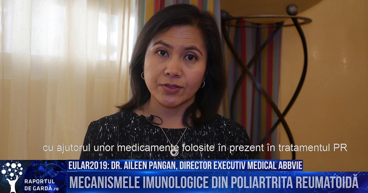 Interviu cu Dr. Aileen Pangan despre mecanismele imunologice din poliartrita reumatoidă, în cadrul EULAR2019