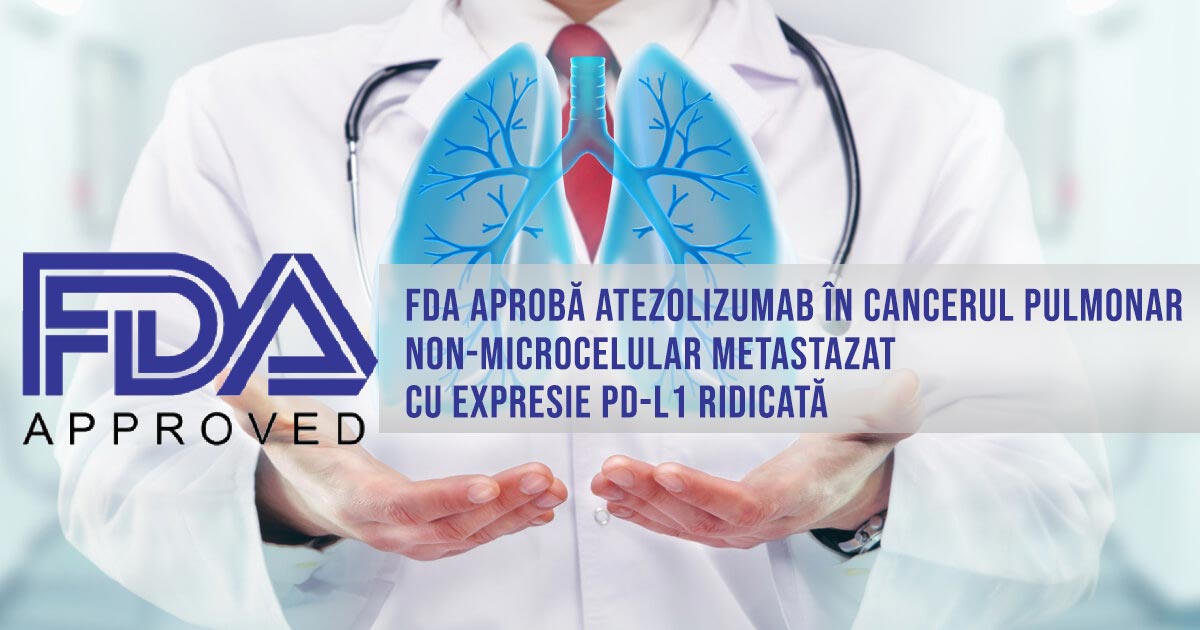 aprobare FDA atezolizumab cancer pulmonar non-microcelular metastazat PD-L1