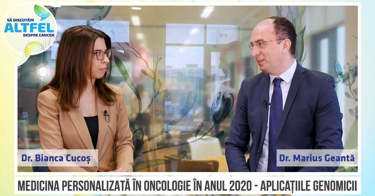Dr. Bianca Cucoș și Dr. Marius Geantă, medicina personalizată 2020