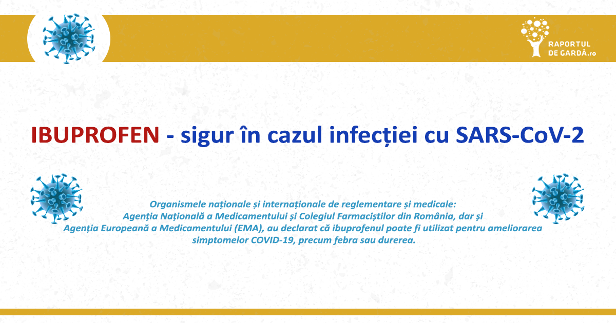 Ibuprofen, sigur în cazul infecției cu SARS-COV-2