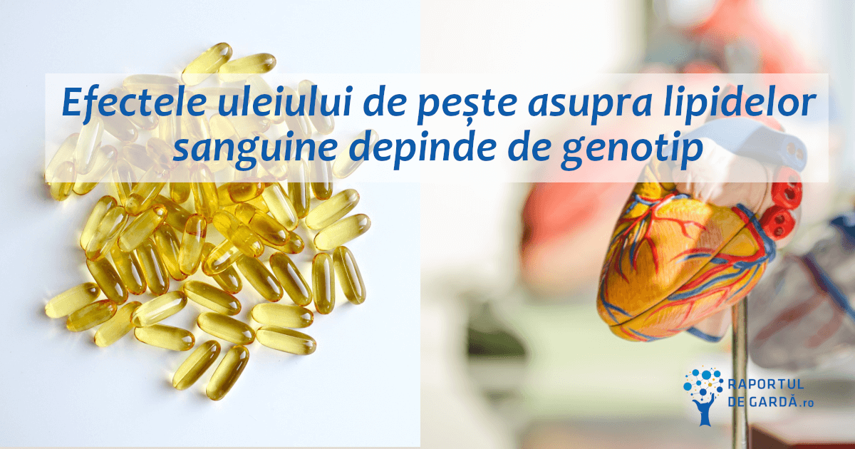 Efectele consumului de suplimente cu ulei de pește variază în funcție de genotip