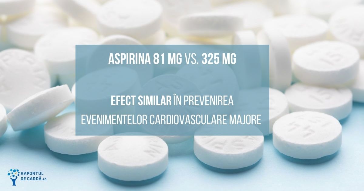 Aspirina prevenire evenimentelor cardiovasculare majore
