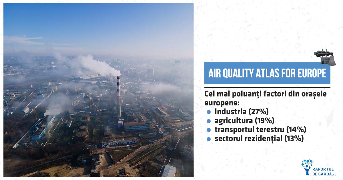 raport the atlas particule pm2.5 poluare europa