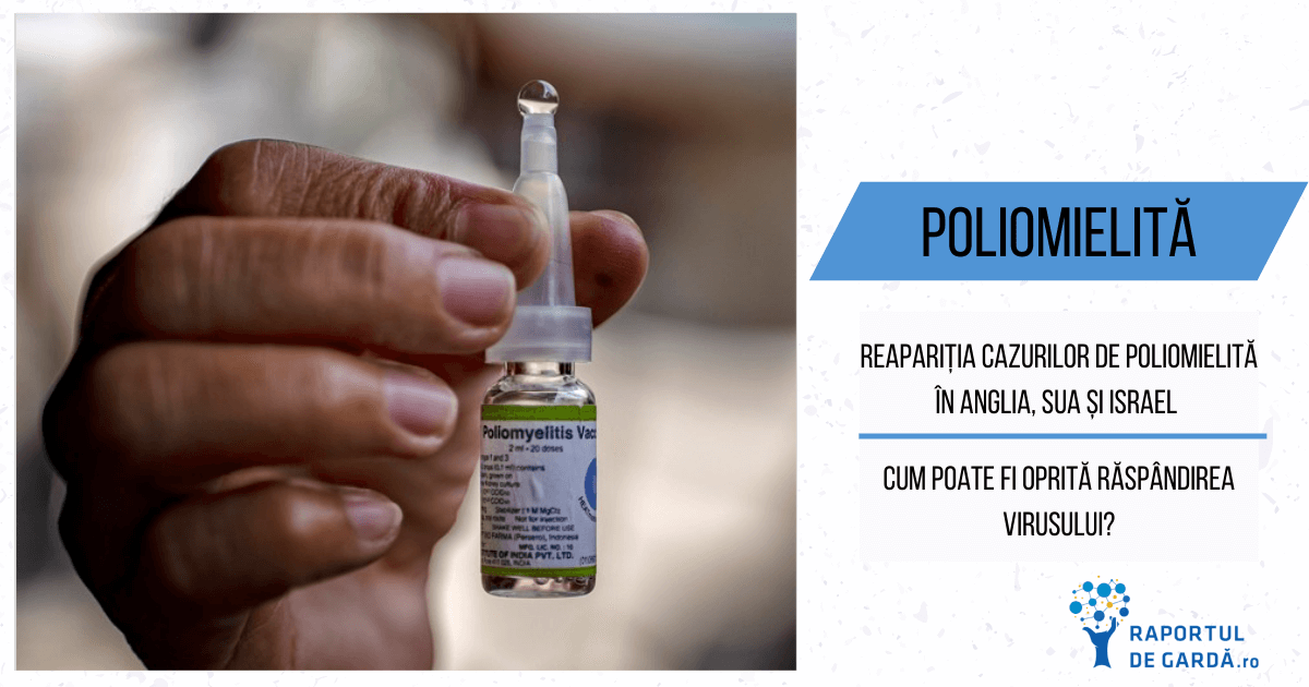 Poliomielita reaparitie cazuri raspandire virus