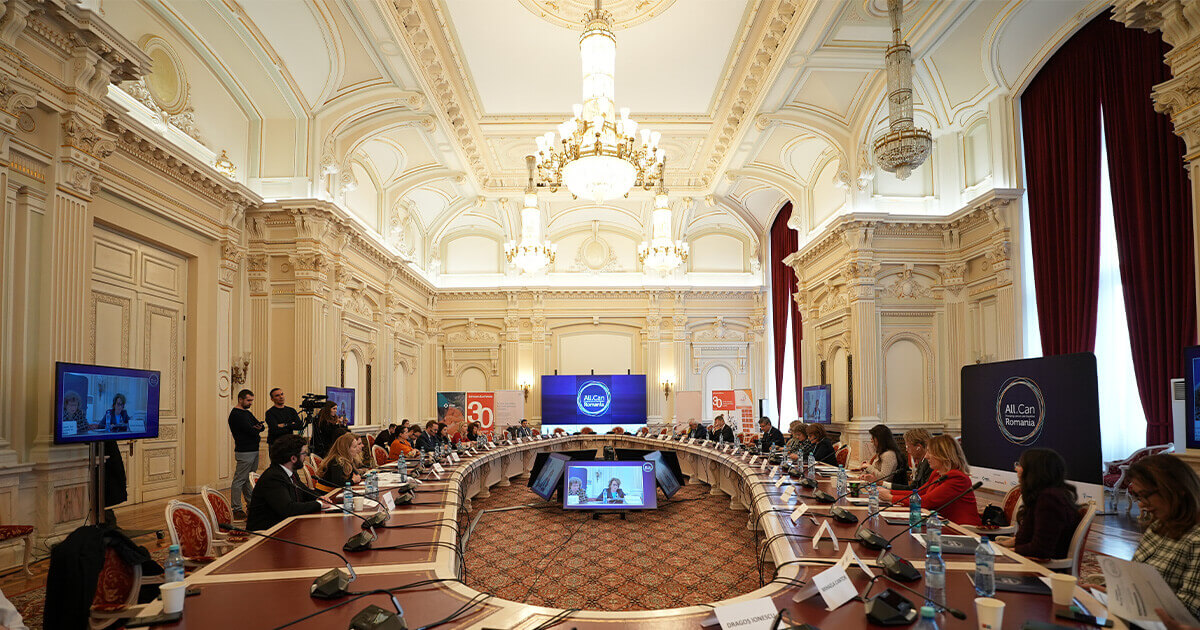 Masa rotunda de la Parlament, cu ocazia lansarii Initiativei All.Can Romania, dedicata cancerului in Romania