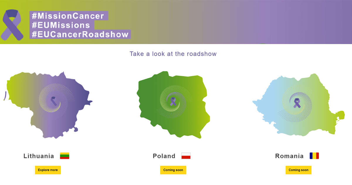 Cancer Mission UE roadshow