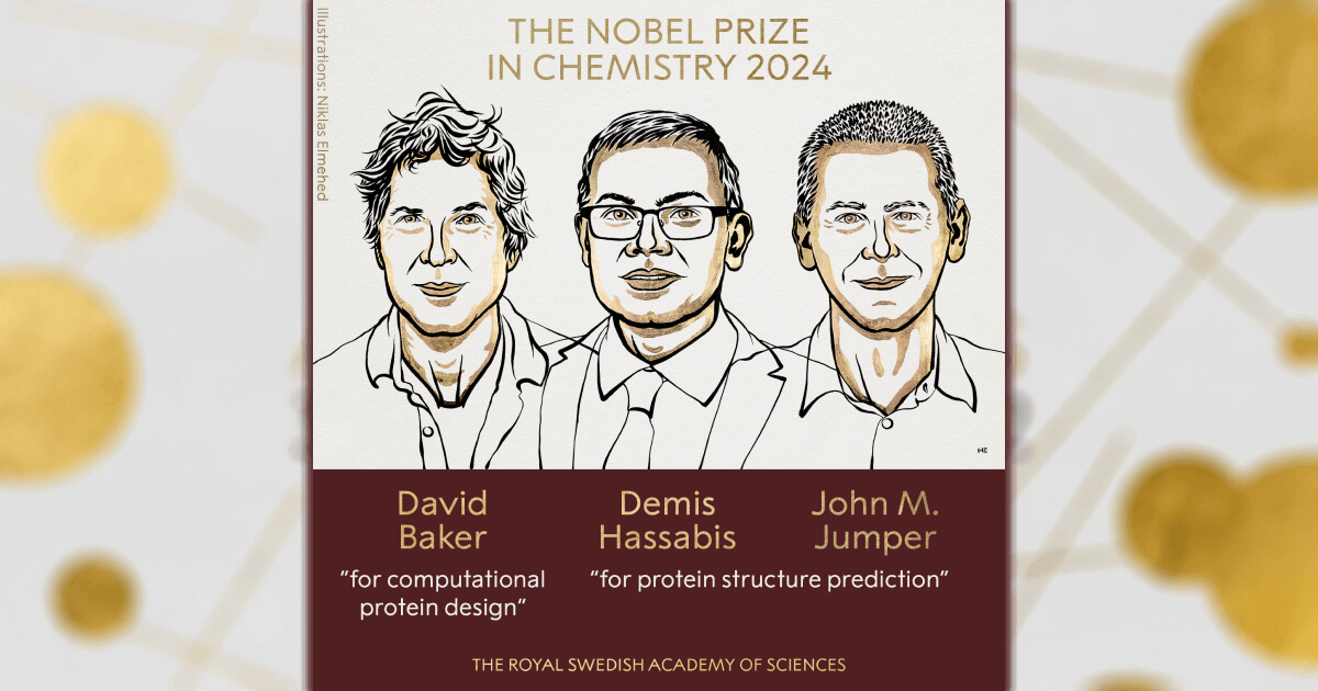 Premiul Nobel pentru Chimie 2024. Prezicerea structurii complexe a proteinelor și construcția noilor structuri prin mijloace computerizate