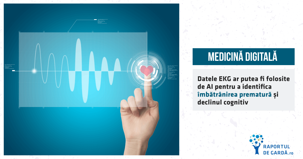 Datele EKG ar putea fi folosite de AI pentru a identifica îmbătrânirea prematură și declinul cognitiv