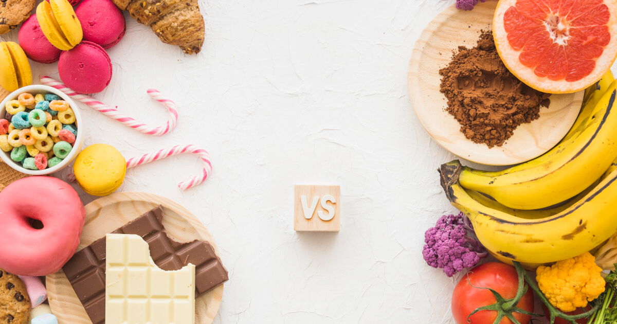 Alimente sanatoase vs nesanatoase